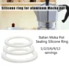1 - 12 Cup Replacement Gasket Seal For Coffee Espresso Moka Stove Pot Top Silicone Rubber Kitchen Appliance Parts - Image 5